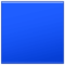 Blue Square emoji on Samsung